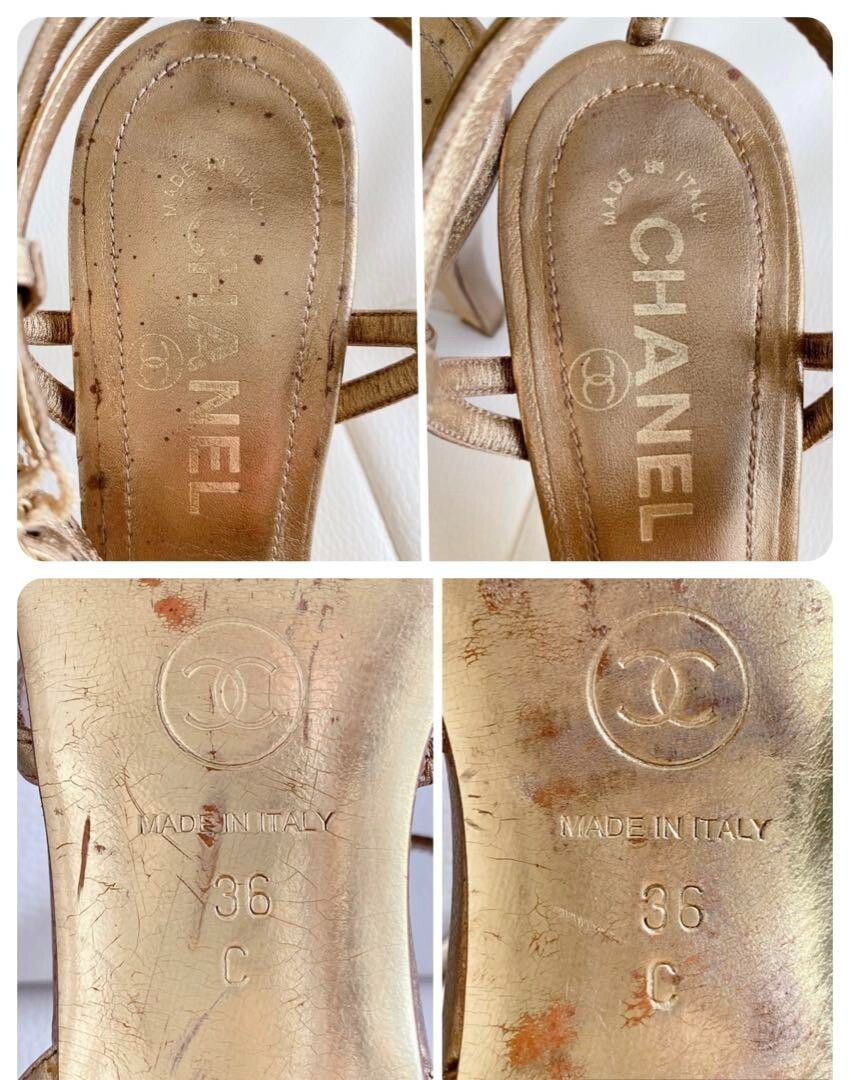 CHANEL Ankle strap High Heel Sandals Mules Pumps Shoes Women CHANEL Ankle strap High Heel Sandals Mules Pumps Shoes Women