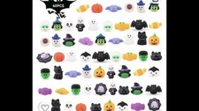 60 Halloween Squeeze  Squish Stress Relief Toys for Party Gift 60 Pieces  New 