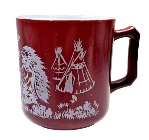 Hazel Atlas Child Mug Drinking Milk Glass Handle Vintage