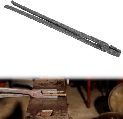 Blacksmith 1/4'' Flat Jaw Tongs Knife Making, Hold Flat Bar Round Bar Square Bar