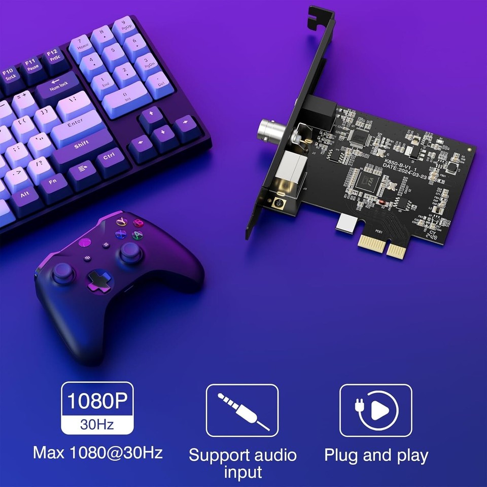 PCIE Express Video Capture Board, PCIE Video Capture Card, Support ...