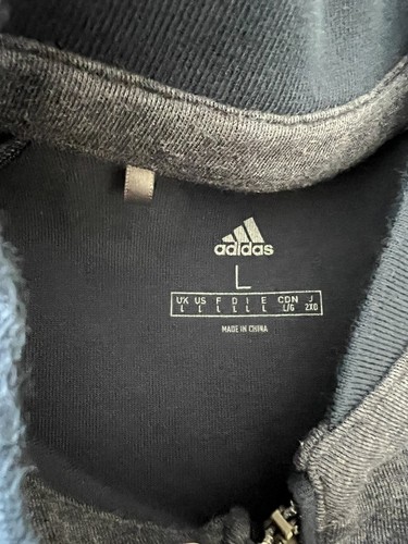 MEN’S ADIDAS CLUB 1/4 ZIP GOLF SWEATER LEGEND BLUE - LARGE - Picture 2 of 7