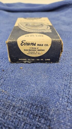 De colección Antiguo Evans 50 ft Doble Tiza Línea/Plomería #CL-50, Hecho en EE. UU. ENVÍO GRATUITO - Imagen 10 de 11