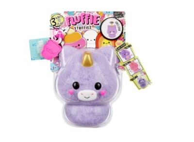 Fluffie Stuffiez Small *UNICORN* Pull Fluff to Reveal Surprise Plush Underneath