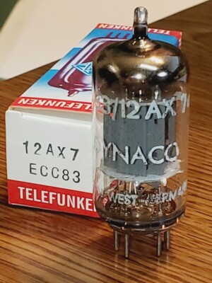 12AX7/ECC83 Telefunken Smooth Plate DYNACO MaxiPreamp2/TV7 tested (1) tube lot