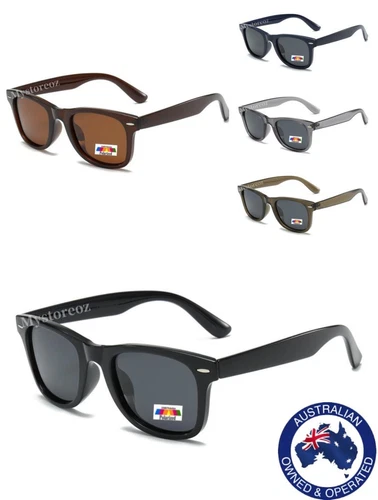 Mens Women's Fashion Polarised Square Vintage Retro Polarized Sunglasses