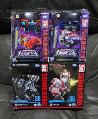 Transformers Pointblank , Crankcase, Arcee, and Sideways Set NEW!