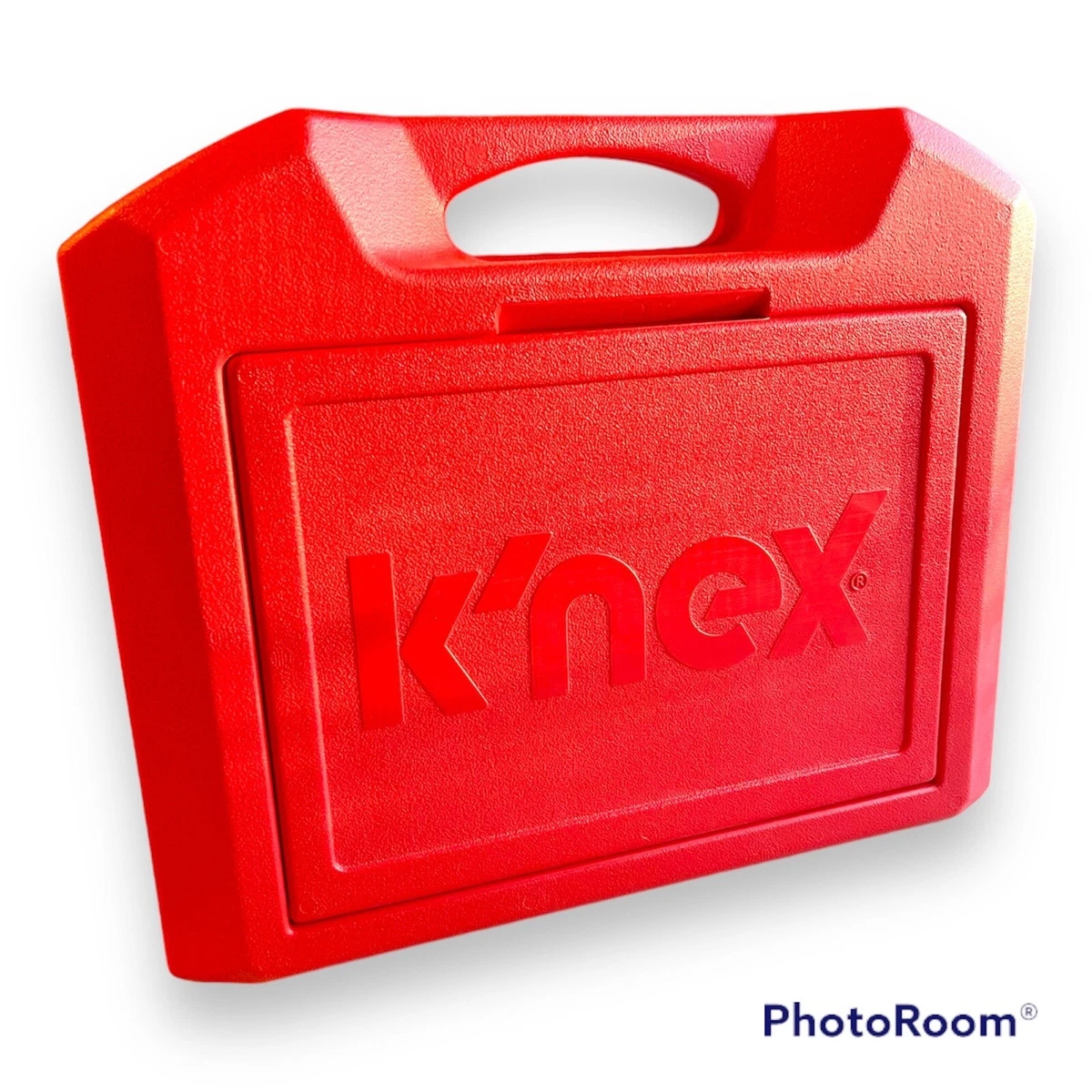 Knex Red Travel Carrying Case w Random Lot Engineering K nex