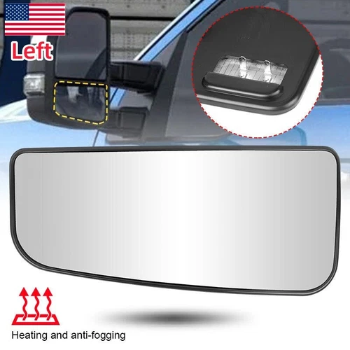For 2015-22 F150 F250 F350 Tow Mirror Glass Lower Heated Driver Side FL3Z17K707V