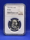 1956 U.S. Franklin Half Dollar NGC PF69*