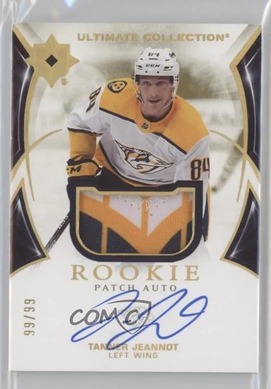 2021-22 Upper Deck Ultimate Collection Tanner Jeannot Auto Patch 99/99 Rookie