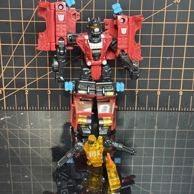 Transformers Power Core Combiners Smolder Fire Truck w/ Chopster Minus 1 Leg!