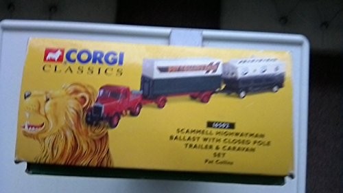 Corgi 1/50 Scale 16502 - Scammell Highwayman Closed Pole Trailer & Caravan Set - Picture 8 of 13