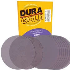 180 Grit 9" Purple Ceramic Mesh Sanding Discs, Box of 10 - Hook & Loop Sandpaper