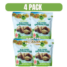 4 Packs Happy Village Organic Sun Dried Smyrna Figs 40 oz Each Pack, Total 10 lb