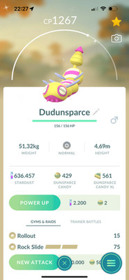 Shiny Dudunsparce (Three Segment) | Tr-de 20K Stardust