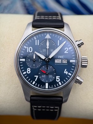 IWC Pilot's Watch Chronograph Blue Dial - Stainless - IW388101