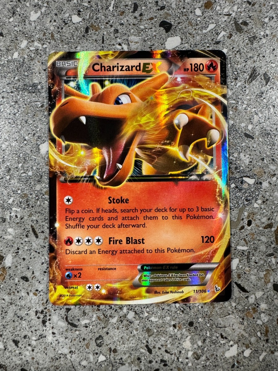 Pokemon TCG Charizard EX 11/106 Flashfire Ultra Rare Holo NM (Standard Size) | eBay Pokemon TCG Charizard EX 11/106 Flashfire Ultra Rare Holo NM (Standard Size) | eBay