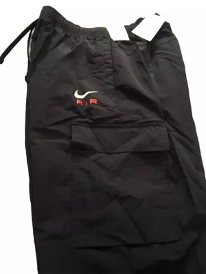 Nike Air Sportswear Cargo Mens Pants Size S, M Trousers Unlined NSW BLACK