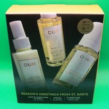 OUAI Gift Box Set ST. BARTS Hair  Body Mist  Leave-In Conditioner  Hair Oil