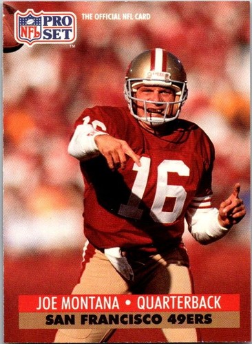 1991 Pro Set Joe Montana 653 San Francisco 49ers - Bild 1 von 2