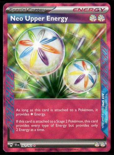NEO UPPER ENERGY 162/162 ACE SPEC RARE TEMPORAL FORCES POKEMON HOLO NM
