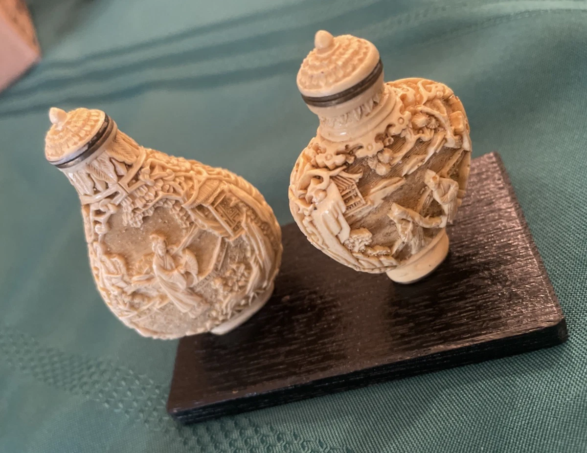 骨釉中国古董鼻烟壶| eBay