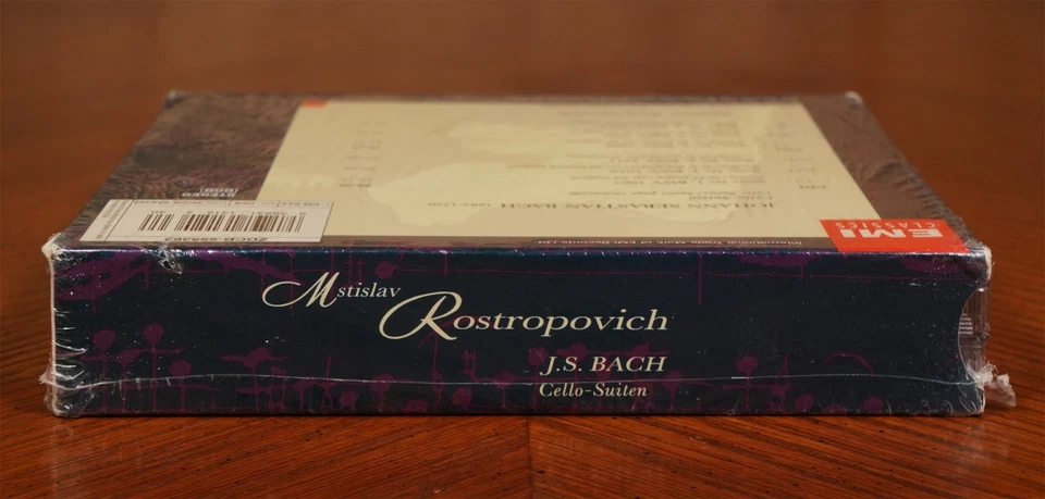 New Mstislav Rostropovich J S Bach Cello Suiten 2 CD Set EMI Classics Slipcase - Image 4 of 4