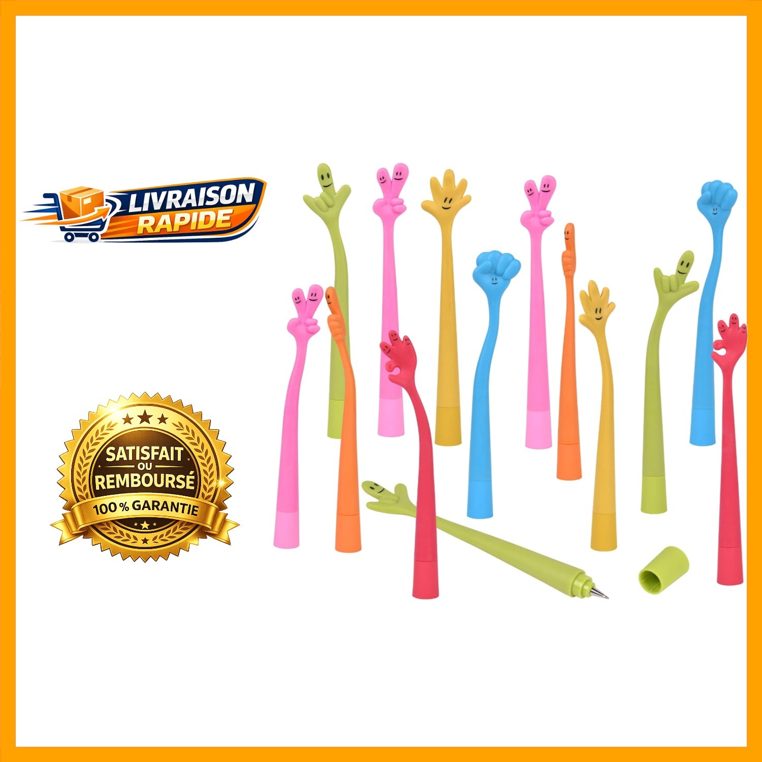 Stylos en silicone AUAUY à mine fine 0.5mm pour une écriture fluide
