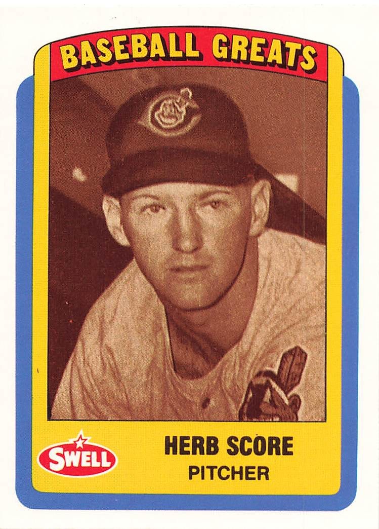 HERB SCORE 1990 SWELL BASEBALL GREATS #32