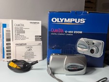 Olympus Camedia C-450 Zoom Digital Camera Compact 64mb XD Card Works Great 