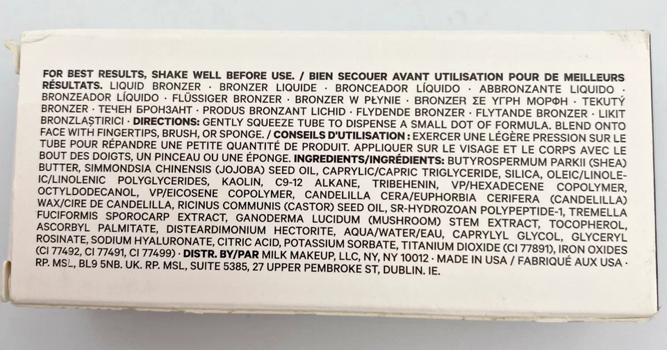 素食牛奶化妆仿生古铜色 17 毫升/0.6 液量盎司 ~ 正品 ~ 全新带盒 — 第 3/4 张图片