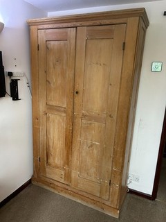 Victorian pine housekeeper's cupboard