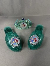 Disney Little Mermaid Princess Ariel Costume Dress Up Shoes Tiara