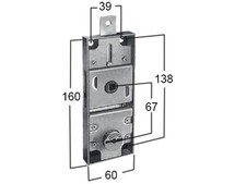 SERRATURE PER PORTE BASCULANTI DOPPIA MAPPA PREFER Art. 8651