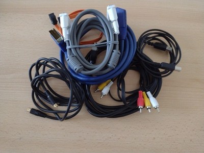 Videokabel-HDMI, DVI, S- Video,Schin-dreipolig, Skat-Kabel-blau,Druckerkabel,ATA