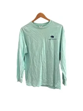 Simply Southern women's top t-shirt sz M 100%Cotton crew neck long sleeve green