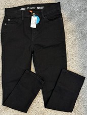 NWT Children  s Place Boy Size 10 Slim Black Stretch Denim Super Skinny Jeans New