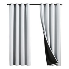 100 Blackout Curtains 84 inch Length for Bedroom, Thick Noise Reduction Ther...