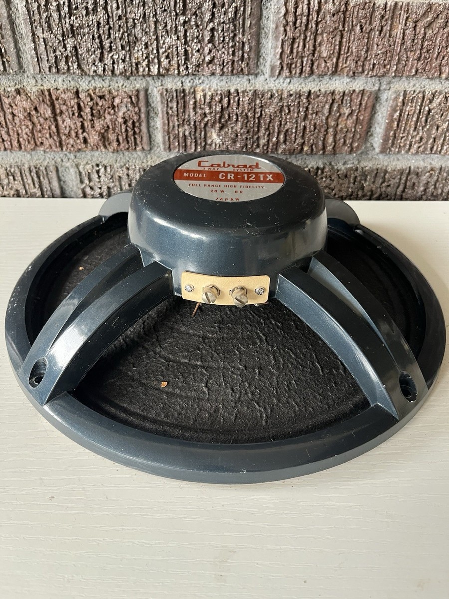 Vintage 1960s 12 inch CR-12TX CalRad Coaxial speaker 8 ohm Japan