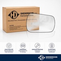 Spiegelglas Aussenspiegel Rechts Diederichs 1456226 FÜR Ford