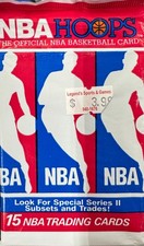 1990/91 NBA Hoops Basketball Series 2 Wax Pack