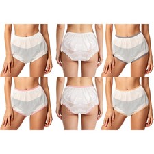 Adult Underwear Washable Panties Comfortable Briefs Diaper Cover Anti-leak Pvc