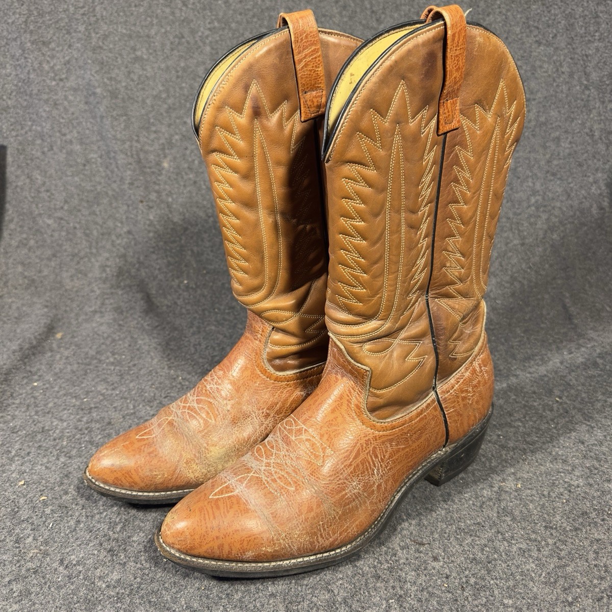 Vintage Mason Chippewa Falls Cowboy Leather Boots Mens Size 