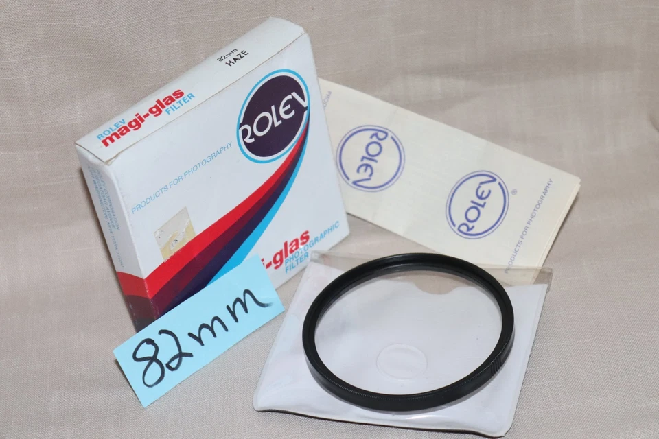 NEW Vtg ROLEV 82mm UV HAZE FILTER West Germany 82mm Ultra Violet Haze Filter - Image 3 of 4
