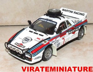 Modèle Réduit 1/64 Lancia 037 Rally Stradale 1982 - Laudoracing-Models - Métal Bleu