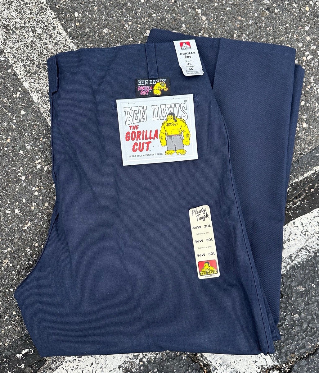 Deadstock Ben Davis Gorilla Cut Pants Mens 46 x 30 Navy USA