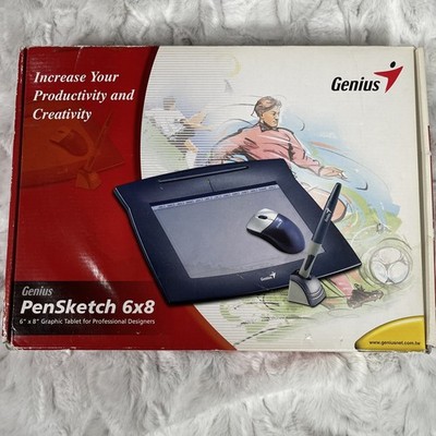 Genius PenSketch 6X8 Graphic Tablet for Professional Designers New Open Box