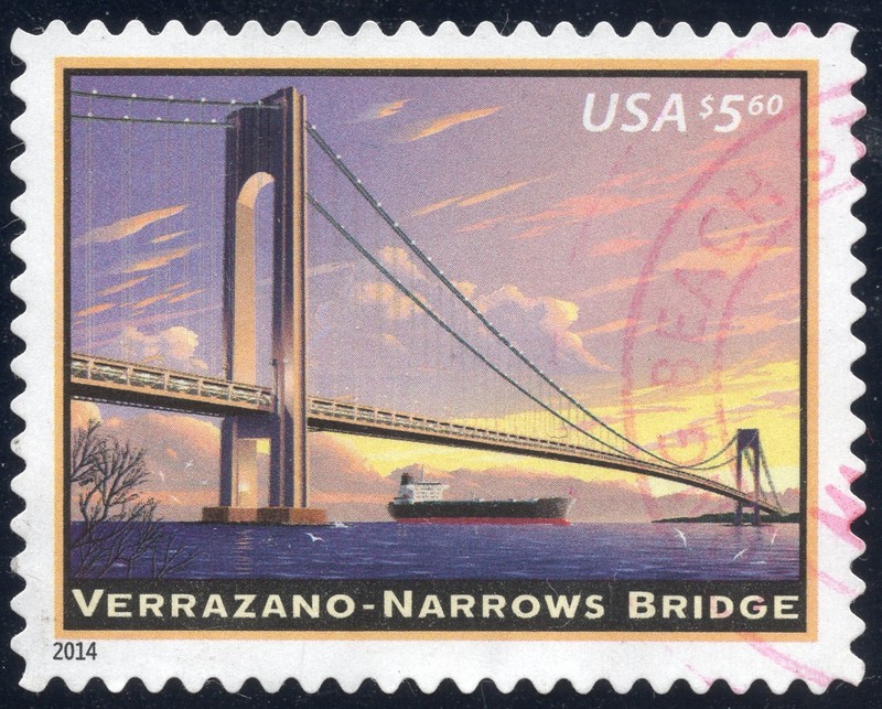[AC25] USA 2014 Scott#4872 used $5.60 "Verrazano Bridge"
