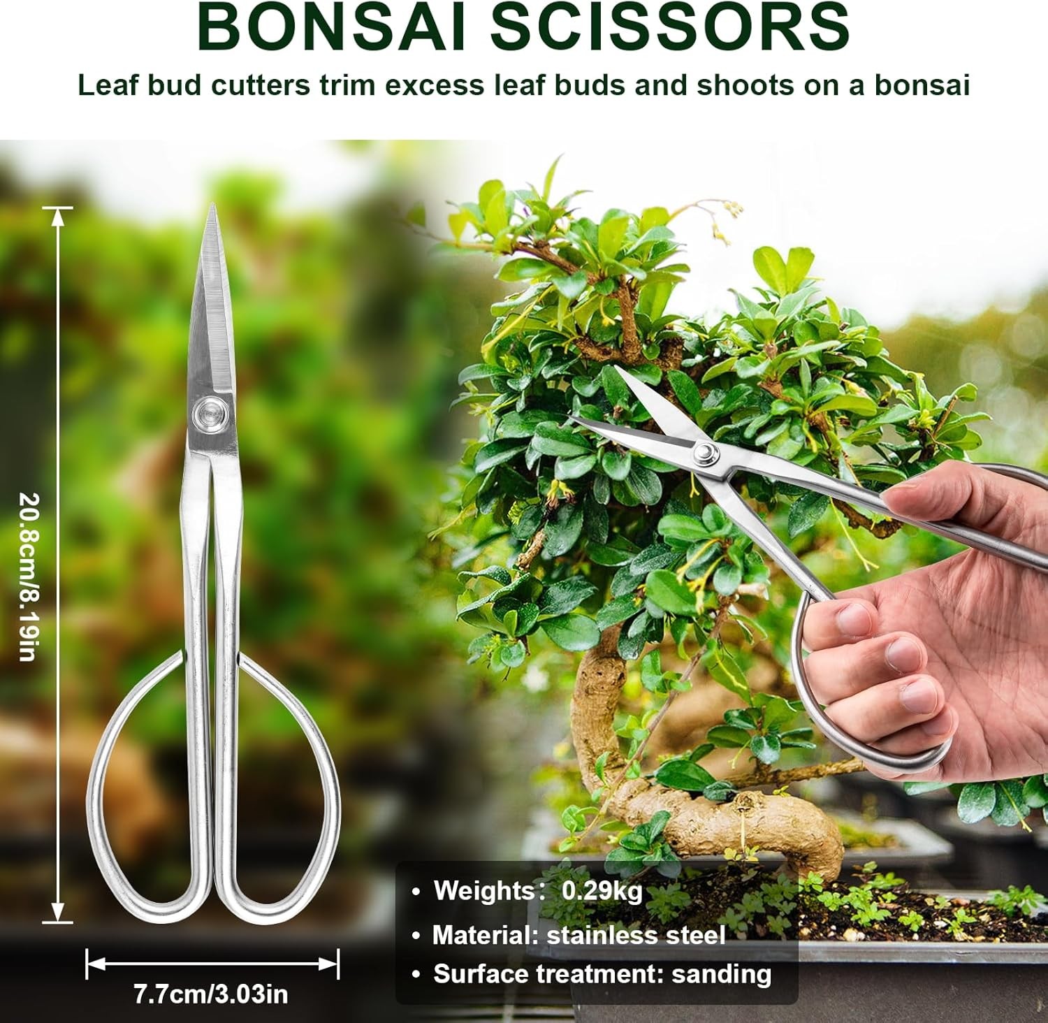 6 PCS Bonsai Pruning Tool Set, 6 Different Roles of Scissors to Meet All the Nee